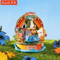ราคา Qun Handmade Hut Moomin Miniature Model ประกอบบล็อกตัวต่อของขวัญวันเด็กของเล่นสินค้า (57911014109)