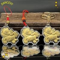 ราคา DANCEVY จี้ม้าราศี, ตกแต่ง Lucky Horse Key Chain, Lucky Charm เลียนแบบฟอยล์สีทอง Key Ring ของขวัญปี (56407487407)