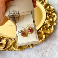 ราคา ต่างหูทับทิมเกี่ยวหูตุ้งติ้งฉลุลาย ทับทิมแท้อัญมณีพลอยคัดเกรดเสริมดวงราศี เครื่องประดับขอฃแท้ สินค้ามีใบรับประกันดูแล (29628815877)