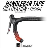 ราคา ผ้าพันแฮนด์เสือหมอบ CICLOVATION : FUSION SERIES HANDLEBAR TAPE สีดำด้าน-แดง (23361853938)