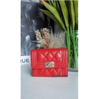 ราคา New‼️ Chanel Card holder XL Boy caviar hl31ของแท้% (13646965549)