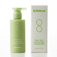 ราคา [สินค้าเกาหลีของแท้100%_ส่งจากไทย] BY WISHTREND Green Tea & Enzyme Milky Foaming Wash 140 ml. (23081266862)