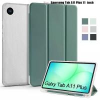ราคา SAMSUNG สําหรับSamsung Tab A11 Plusแท็บเล็ตพร้อมผู้ถือปากกาPU Leaherนุ่มกลับพับสําหรับGalaxy Tab A11 Plusกรณี11 นิ้ว (48355434307)