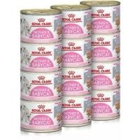 ราคา [เฉพาะส่งด่วน] ROYAL CANIN อาหาร BABYCAT CAN เนื้อมูส 195กรัม 12 กระป๋อง (43754429547)