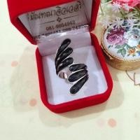 ราคา แหวนนิลแท้ เงินแท้ 925 เคลือบทองคำขาว นิลแท้กาญจนบุรี (26343736870)