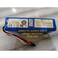 ราคา แบตเตอรี่ battery หุ่นยนต์ดูดฝุ่น Autobot รุ่น Lazer6 ของใหม่ (53351804568)
