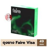 ราคา (ไม่ระบุชื่อสินค้า) Faire Visa ถุงยางอนามัย ขนาด 49 มม ผิวเรียบ บรรจุ 3 ชิ้น แฟร์ วีซ่า ถุงยาง 49 mm (8815193538)