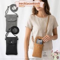 ราคา NECKLACEMASK Mini Crossbody Bag, PU Leather Suede Vertical Phone Purse, Simple Adjustable Strap Vertical Compact Coin Wallet Pouch Shopping (40633078005)