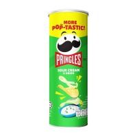 ราคา [สินค้าส่งด่วน] พริงเกิ้ลส์มันฝรั่งซาวครีมหัวหอม 102ก. PRINGLES SOUR CREAM AND ONION 102 G. (57158874488)