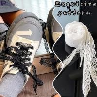 ราคา เชือกผูกรองเท้ากลวงลูกไม้ 5 คู่ - เชือกผูกรองเท้าลายดอกไม้ลูกไม้-หรูหรา,อินเกาหลี,หวาน-สีดําสีขาวแฟนซีริบบิ้นเชือกผูกรองเท้า-รองเท้าผ้าใบรองเท้าผ้าใบอุปกรณ์ทําเอง-ยืดหยุ่นรองเท้า (54305132867)