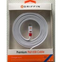 ราคา สาย Micro USB แบบแบนระดับพรีเมียม Griffin 2 เมตร (8821909338)