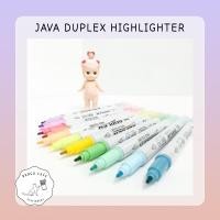 ราคา JAVA Duplex Hihglighter Twin Head Pastel // จาวา ปากกาเน้นข้อความ ไฮไลท์เตอร์ 2 หัว เซตสีพาสเทล 12 สี (20008060831)