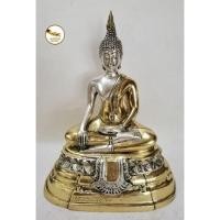 ราคา หลวงพ่อโต วัดบางพลี เนื้อทองเหลือง ทำผิวสองกษัตริย์ หน้าตัก 5" (15248808569)