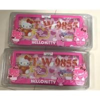 ราคา กรอบป้ายทะเบียนรถยนต์พลาสติกABSไม่กันน้ำ kittyคิตตี้สีชมพู รุ่นคลิปล๊อก แพ๊คคู่ (2ชิ้น หน้า-หลัง) (6615056559)