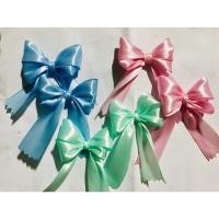 ราคา โบว์กิ๊บติดผม ผ้าซสติน สำหรับเด็ก 4 หู/2หู (กิ๊บปากเป็ด) ราคาต่อคู่ แจ้งสีทางแชทได้เลยค่ะ (23205603172)