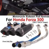 ราคา Slip-On For Honda Forza 300 Forza300 2017 2018 2019 Motorcycle Exhaust System Escape Moto Muffler F (46904982753)