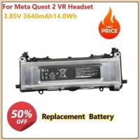 ราคา แบตเตอรี่อุปกรณ์เสริมสําหรับ Meta Quest 2 VR ชุดหูฟัง 3.85V 3640mAh 14.0Wh แบตเตอรี่ Li-ion (51464674691)