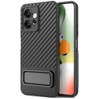 ราคา เคสขาตั้งเกราะหยัก Xiaomi RedMi Note 12 4G - TPU Casing Soft Holder Cover Shock Proof Black (18287291114)