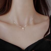 ราคา สร้อยคอโช้คเกอร์ จี้ไม้กางเขน เรียบง่าย ผู้หญิง / สร้อยคอไหปลาร้า หรูหรา / สร้อยคอโช้คเกอร์โซ่ สีเงิน ยอดนิยม / อุปกรณ์เครื่องประดับ สไตล์ INS (20601821524)