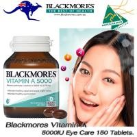 ราคา Blackmores Vitamin A 5000IU Eye Care 150 เม็ด แบล็คมอร์ส วิตามินเอ บำรุงสายตา ช่วยการมองเห็น (20671664483)