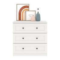 ราคา Koncept Furniture ตู้เตี้ยลิ้นชัก รุ่น Moneta สีขาว (80x45x80 ซม.) แบรนด์ KONCEPT FURNITURE (15246745295)