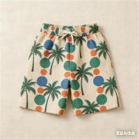 ราคา ผลิตภัณฑ์ใหม่Tropical Mens Shorts: Palm Tree Prints with Vibrant Polka-Dot & Color-Block Accents for Casual Summer Style กางเกงว่ายน้ํา (57365284481)