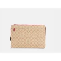 ราคา แท้!! 100%กระเป๋าใส่โน้ตบุ๊ค คอมพิวเตอร์ ipad Coach Laptop Sleeve In Colorblock Signature Canvas ลาย C สีน้ำตาลอ่อน ใหม่ (21750137468)