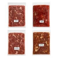 ราคา ชุดหมูหมัก 4 รส หมูหมักนุ่ม งา พริกไทยดำ บาร์บีคิว 500g หมูกระทะ ปิ้งย่าง ชาบู หม้อไฟ หม่าล่า อาหารแช่แข็ง พร้อมปรุง (26457578732)