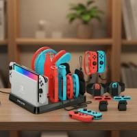 ราคา ชุดคอนโซล Nintendo Switch/OLED และ Joy-Con Sports พร้อมแท่นจัดเก็บ (53765627545)