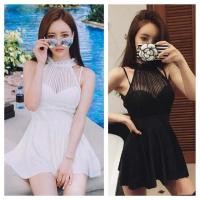 ราคา ชุดว่ายน้ำกระโปรง วันพีชสีดำ วันพีชสีขาว วันพีชกระโปรง ชุดว่ายน้ำสีดำ ชุดว่ายน้ำสีขาว (425929986)