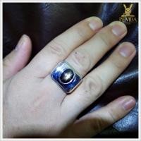 ราคา แหวน BlackStar Sapphire เงินแท้925 ชุบทองคำขาว ขาสวยดูดีมีสไตล์ (8011494995)
