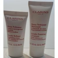 ราคา (พร้อมส่ง) Clarins โฟมล้างหน้า Gentle Foaming Cleanser 30ml แถม Gentle Refiner Cream 15 ml no box (1900142189)