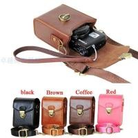 ราคา เครื่องการ์ด กระเป๋ากล้องดิจิตอล เหมาะสําหรับ Canon Sony Nikon Samsung Panasonic Fuji Olympus Leather Bag Leather Case (48514463855)