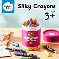 ราคา พร้อมส่ง ✅ Joan Miro BabyRoo Silky Crayons 12 Color สีเทียนเด็กปลอดสารพิษ 12 สี (24888684717)