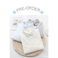 ราคา 3250 เสื้อเชิ้ตคอบัวสีพื้นเนื้อผ้าคอตตอนทอละเอียด สีเทา สีฟ้า สีขาว (9170633959)