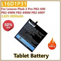 ราคา 3.82V 4050mAh แบตเตอรี่แล็ปท็อป L16D1P31 สําหรับ Lenovo Phab 2 Pro PB2-690 PB2-690Y PB2-690N PB2-690M แท็บเล็ตคุณภาพสูง (53615940753)