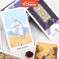 ราคา Lunalapin Rabbit Tarot Deck 12x7 ซม. การ์ดภาษาอังกฤษพร้อมเกมกระดานคู่มือกระดาษ (51964209176)