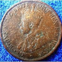 ราคา เหรียญ​ออสเตรเลีย​อายุ​100​กว่า​ปี​ Australia, 1/2 Penny, (ยุค​ George​V), ใช้แล้ว, #2505 (16300527302)