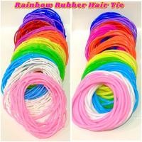 ราคา ยางมัดผมยางสีรุ้ง ยางมัดผม (55853546674)