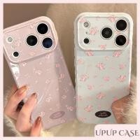ราคา โมวิน กรณี - เคสโทรศัพท์ รูปหัวใจ เนื้อนุ่มเงา ใช้ได้กับเคส iPhone 11 เคส iPhone 17 Pro Max โบว์ดอกไม้สีชมพู (44814344691)