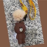 ราคา พวงกุญแจหมีบราวน์ ตัวหมีเป็นกระเป๋าซิลิโคน ใส่กุญแจรถ ใส่เหรียญ (1876258290)