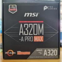 ราคา MAINBOARD (เมนบอร์ด) AM4 MSI A320M-A PRO MAX มือ2 ใช้งานปกติ ประกันใจ 7 วัน (20777346749)