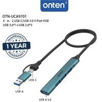 ราคา ONTEN 4 IN 2 USB C/USB 3.0 ถึง 5Gbps 4 พอร์ต HUB พร้อมสาย 1.6ft,4 พอร์ต USB-C USB Hub 3.0/2.0 OTN-UCA9701 (54615073229)