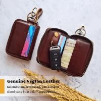 ราคา หนังวัวแท้ Keyless รถรถจักรยานยนต์ STNK กระเป๋าสตางค์ 3 ช่องใส่การ์ดกระเป๋าสตางค์หนัง Premium HAVANA (48951201621)
