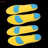 ราคา MERY 4 ชิ้นรองเท้า Insoles, หนา Footbed PU ฐานเจลกีฬา Insoles, ทนทานสีฟ้า-สีเหลืองส้น-หนาออกแบบกํามะหยี่ตาข่ายชั้นเปลี่ยน Insoles บาสเกตบอล (49616559665)