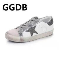 ราคา 222YMB2 GGDB SSTAR SUPERSTAR ผู้หญิงสีขาว Vintage รองเท้าผ้าใบรองเท้าผ้าใบสบายๆกีฬารองเท้าสกปรกผ้าใบ Star 35-39 (50213818826)