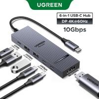 ราคา UGREEN 4K60hz USB C ถึง DP HUB USB3.2 Gen2 10Gbps PD100W HUB สําหรับ MacBook/iPad Air/iPhone 15-16/Steam Deck/SamsungGalaxy S20-25 (41912574744)