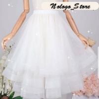 ราคา พร้อมส่งงานตัวสั้นคลุมเข่า(ยาว63cm) กระโปรงผ้ามุ้งเลเยอร์3ชั้น กระโปรงผ้ามุ้งฟรุ้งฟริ้งแต่งให้ฟูด้วยผ้าเน็ต (20393900257)