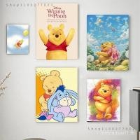 ราคา Disney การ์ตูนผ้าใบภาพวาด Winnie The Pooh โปสเตอร์และเนอสเซอรี่พิมพ์ Wall Art ภาพสําหรับตกแต่งห้องเด็กตกแต่งบ้าน M2CK (40482568986)