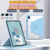 ราคา เคสแม่เหล็ก พร้อมช่องใส่ปากกา หมุนได้ 360 องศา สําหรับ Samsung Galaxy Tab A7 Lite 8.7 นิ้ว 2021 T220 A7 10.4 2020 T500 Tab A 8.0 2019 T290 (18263021280)